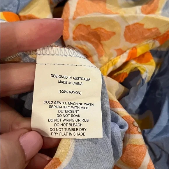 Abel the Label Anthropologie Blue
Flower Maxi Dress | size small - Picture 6 of 7